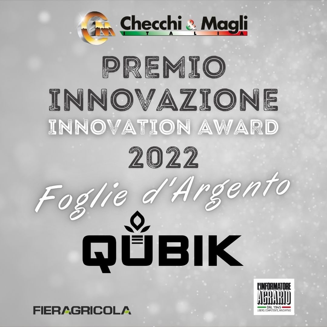 WINNING FIERAGRICOLA INNOVATION AWARD 2022 - FOGLIA-DARGENTO-QUBIK-1